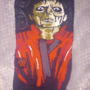 L*Space Graphic Athletic Socks - Red and Black